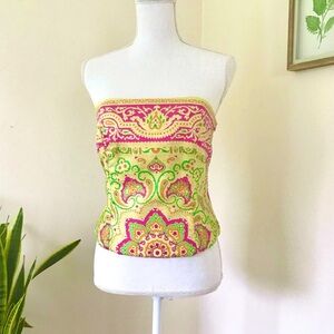 RARE NWT Vintage J. McLaughlin Silk Corset Top